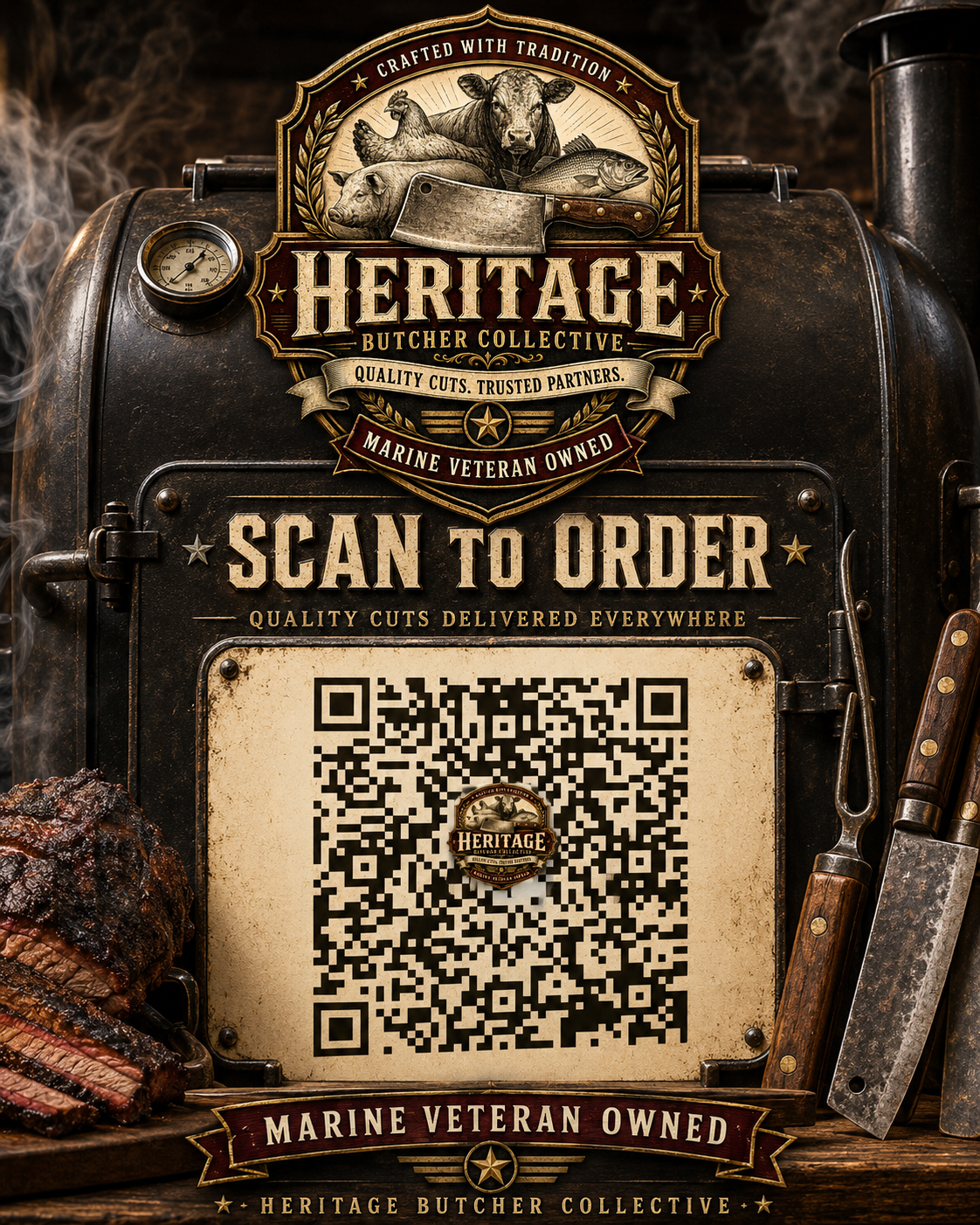 HBC Smoker Scan To Order QR